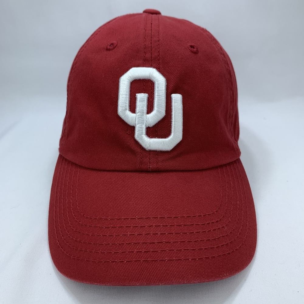 OU Oklahoma Hat Womens Red Adjustable Strapback Baseball Cap Sooners TOW